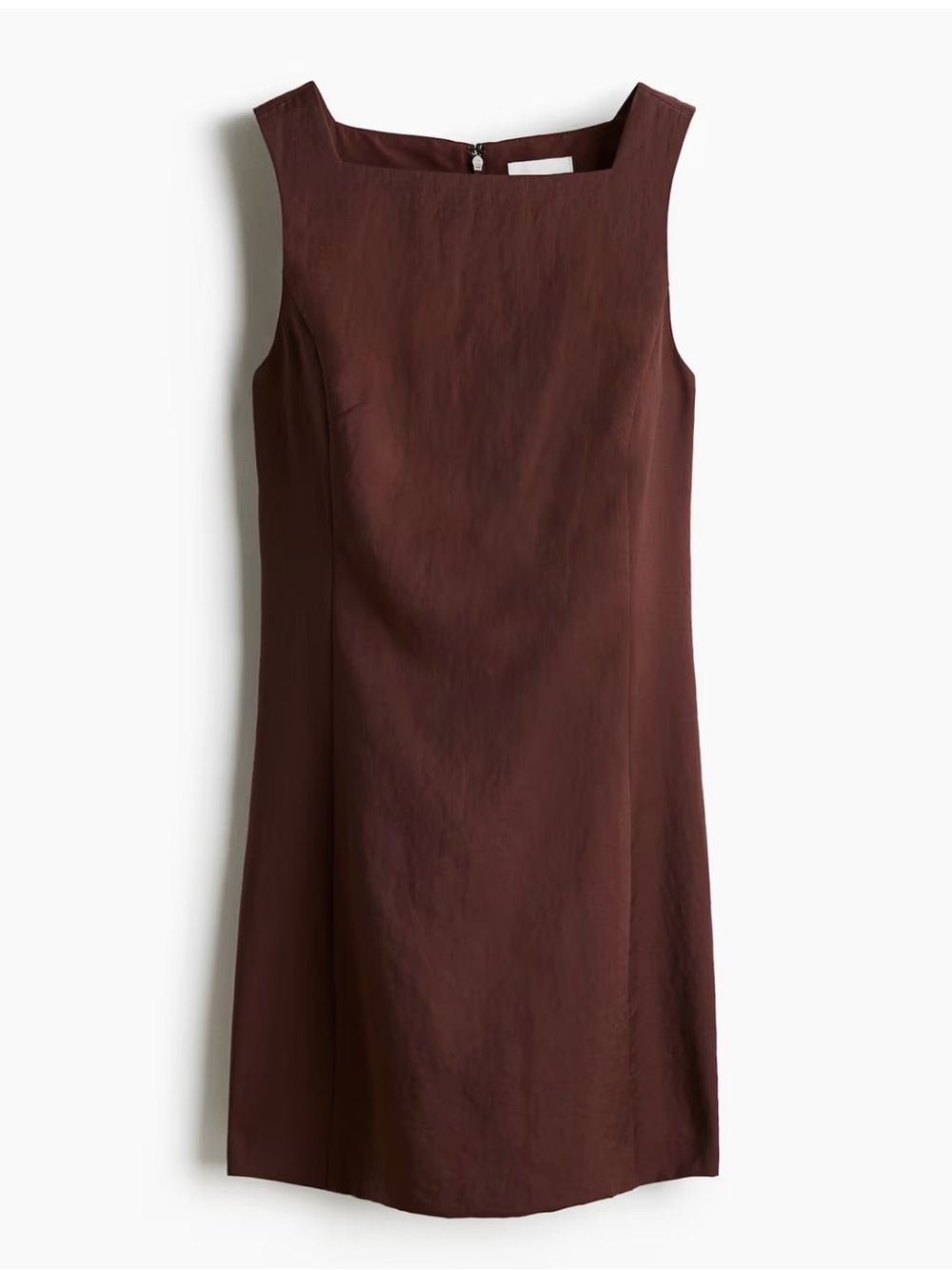Square Neck dress in Brown, size XL